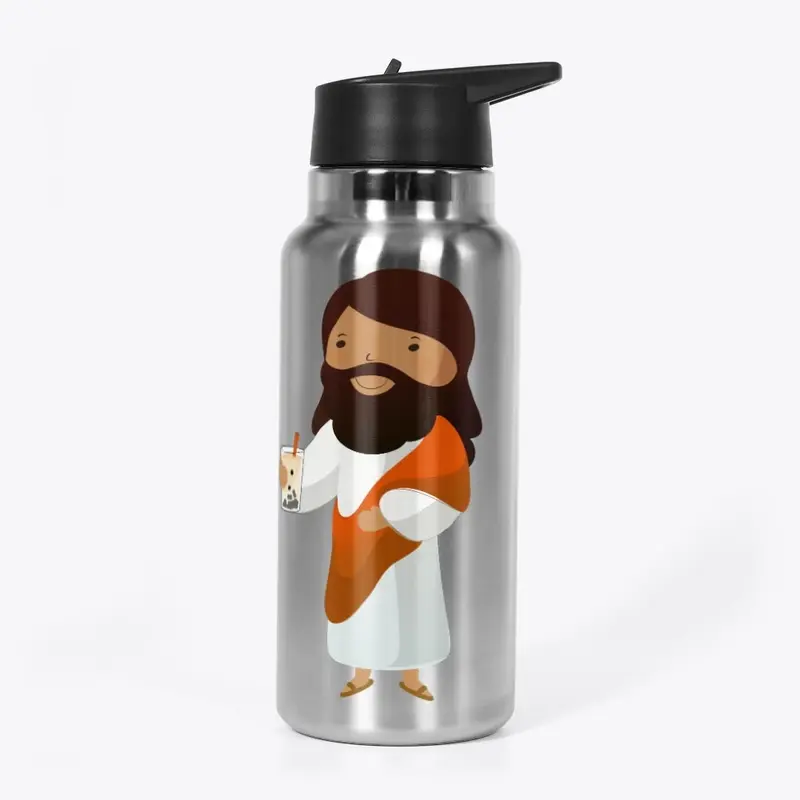 Boba Jesus Water Bottle